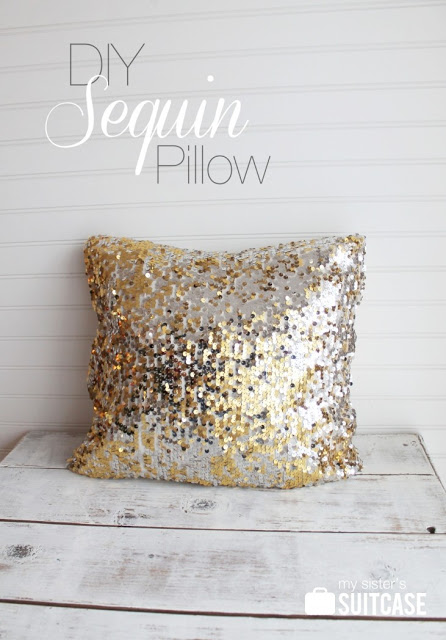 Diy sequin clearance pillow with picture