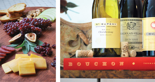 cheese-plate-wine-bottles