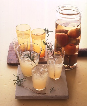 pear and rosemary cocktails martha stewart