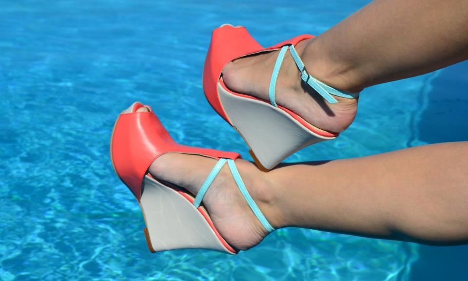 coral wedge sandals pixie shoes