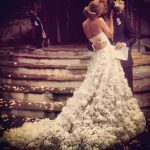 fairytale dress stunning wedding gown roses lace tulle