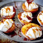 Project Fairytale: Grilled Peaches with Mascarpone and Caramel
