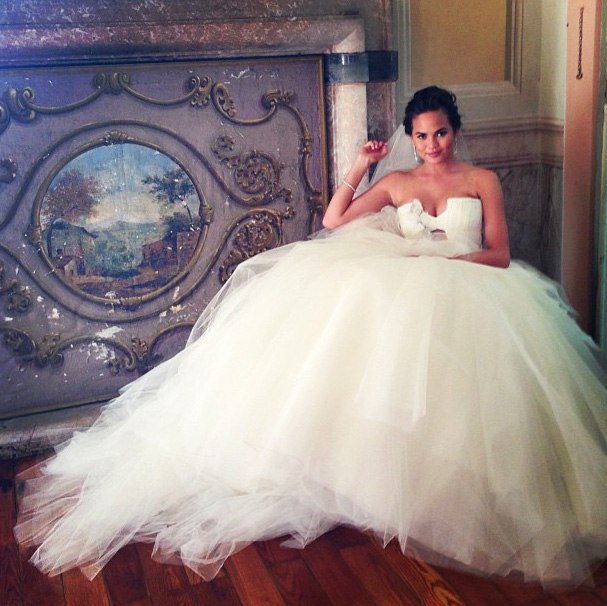 Project Fairytale: Chrissy Teigen's Stunning dresses as she weds Jon Legend