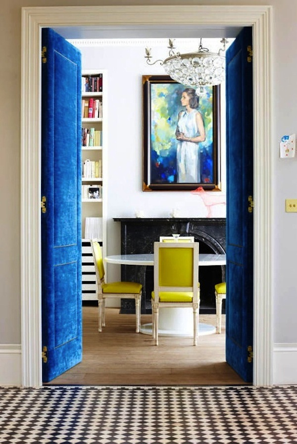 Project Fairytale: Blue Upholstered Doors