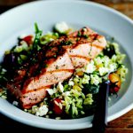 Project Fairytale: Grilled Salomon With Orzo, Feta and Red Wine Vinaigrette