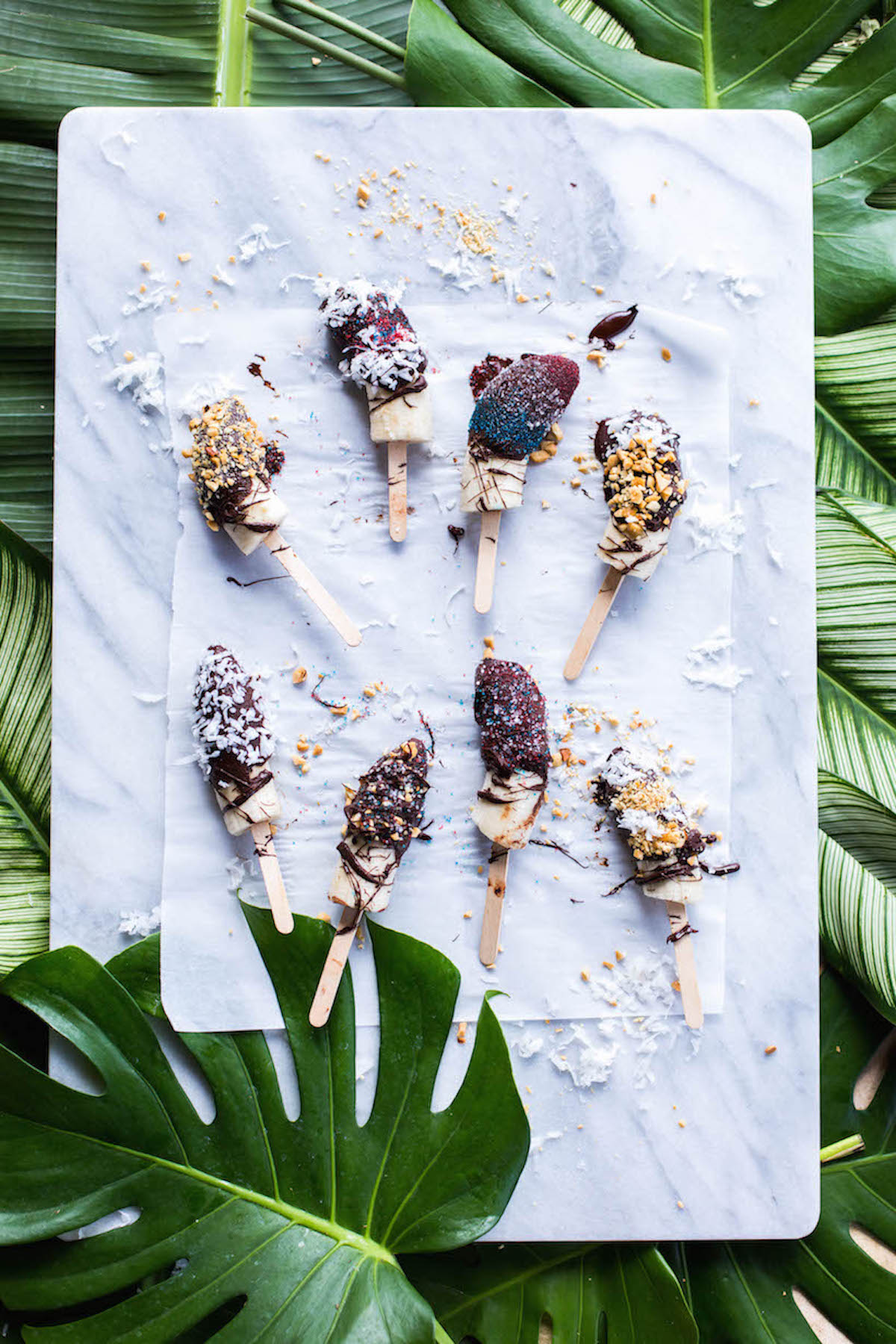 @pfairytale Chocolate Dipped Banana Popsicles