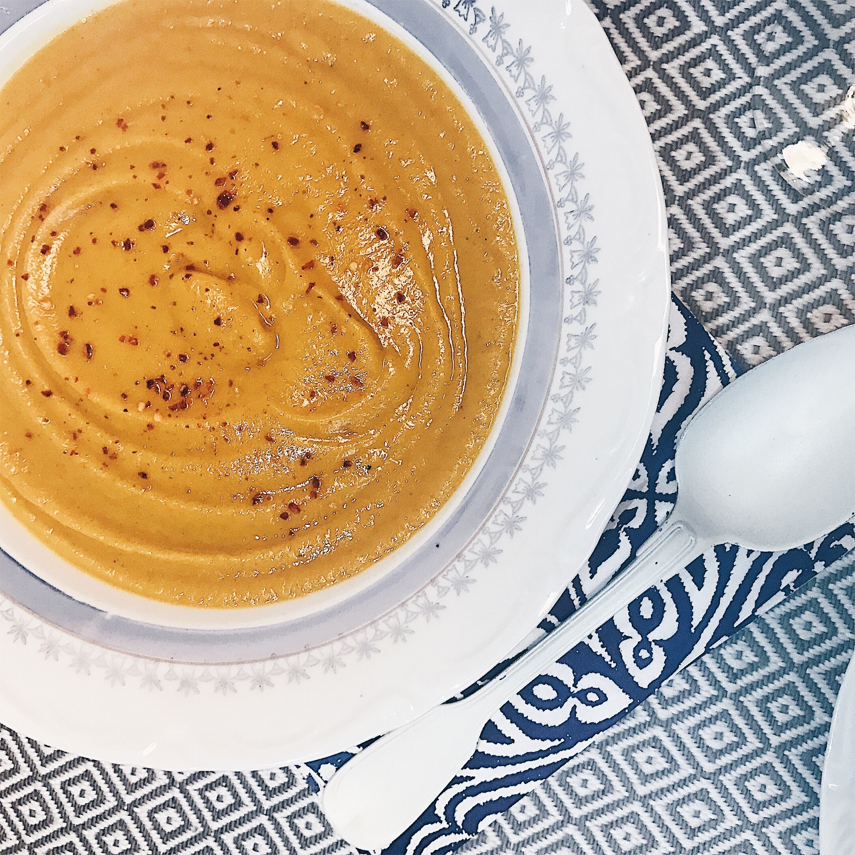 @projectfairytale: Sweet Potato and Carrot Cream Soup with Ginger